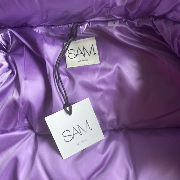 SAM.New York Girls Satin Winter Coat - Picture 4 of 4